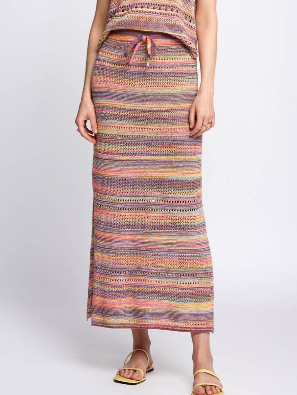 Knitss Sophia Multicolor Knit Maxi Skirt Medium